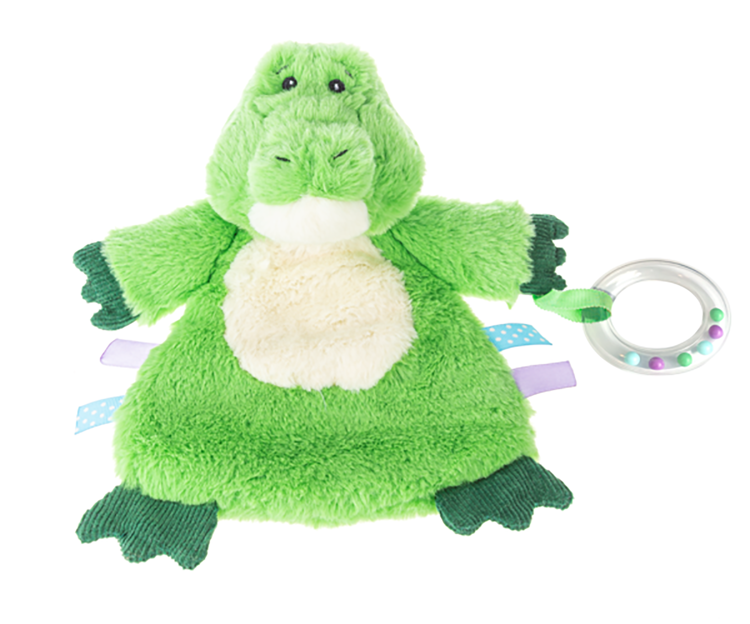 Baby Ganz Ripples Alligator Sensory Plush Stuffed Animal Toy 12"