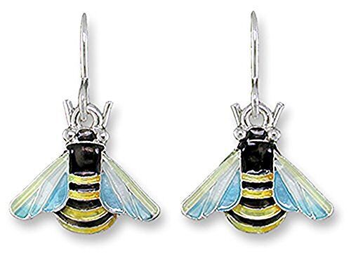Paul Brent Silver Plated Bee Dangle Earrings 21-58-Z1