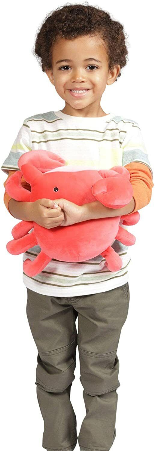 Manhattan Toy Crabby Abby Velveteen Sea Life Toy Shark Stuffed Animal, 12"