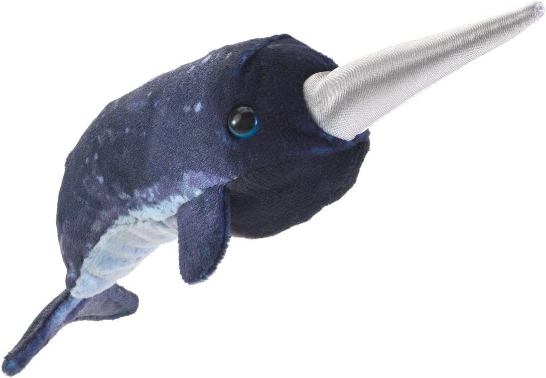 Folkmanis Mini Narwhal Finger Puppet