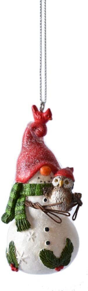 Ganz MX180568 Snowman Gnome Ornaments, Set of 3, 3.75 Inches Height