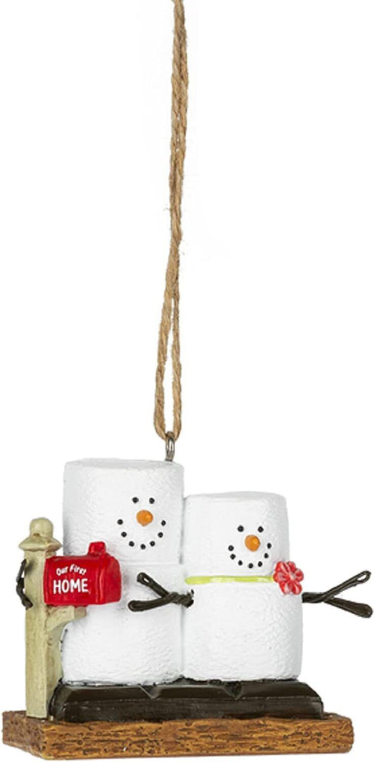 Ganz S'mores Our First Home Ornament, Polyresin, 2.25 Inches Height (MX181767)