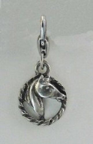 Barbary Horse Head In Rope Charm Zipper Pull