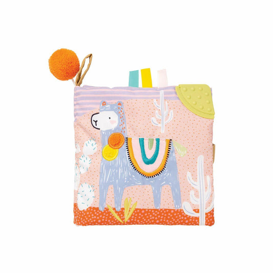 Manhattan Toy Llama Themed Soft Baby Activity Book with Squeaker