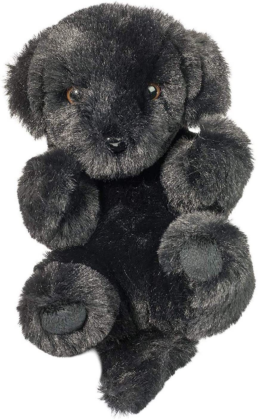 Douglas Plush Stuffed Animal Black Lab Lil’ Handful, 6"