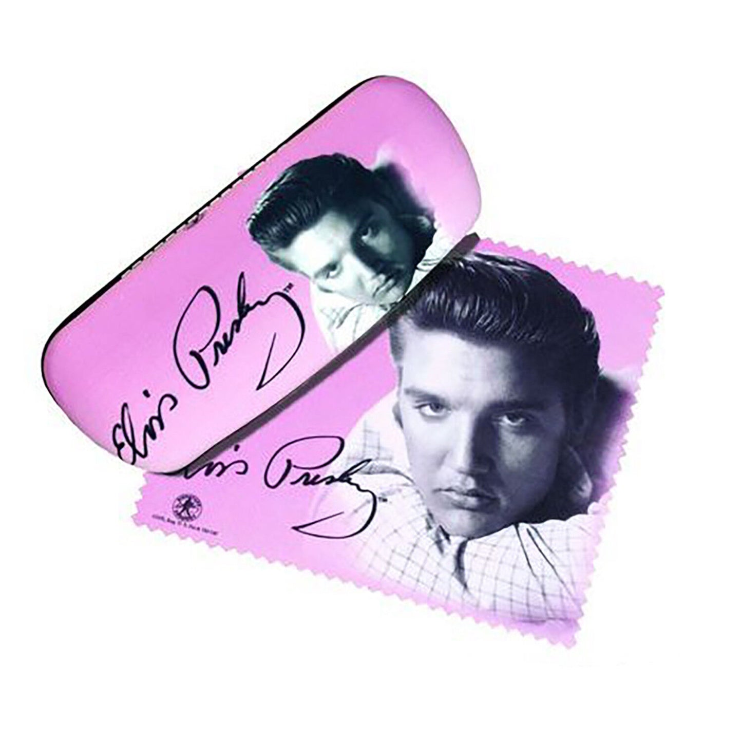 Spoontiques Elvis Presley Eyeglass Glasses Case & Lens Cloth