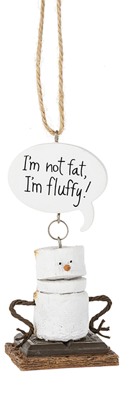 Midwest-CBK Toasted S'mores Ornament - I'm Not Fat, I'm Fluffy!