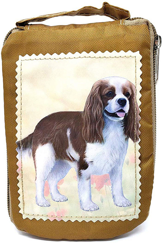 Cavalier King Charles Foldable Tote Bag - Waterproof - Zipper Market Tote