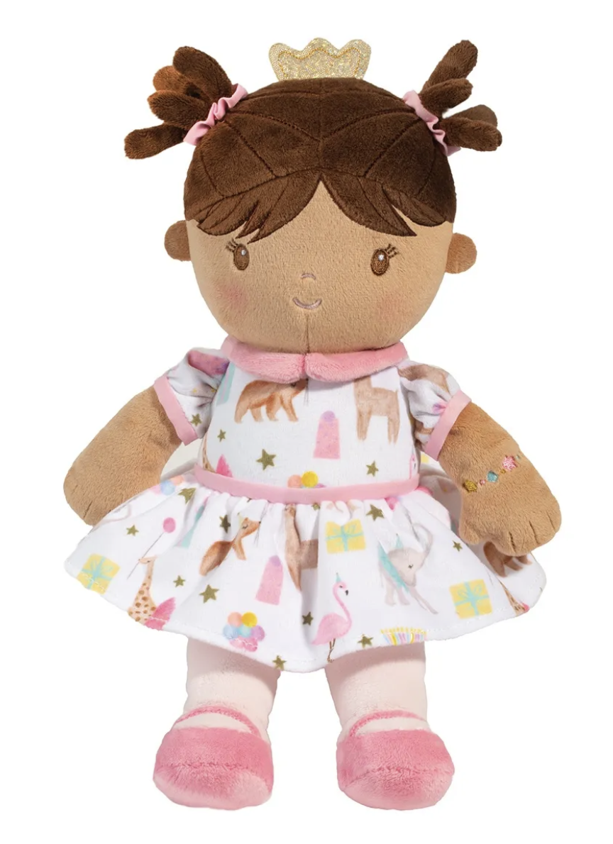 Douglas Toys Natalee Beige Birthday Party Soft Doll Plush Stuffed, 13 inch