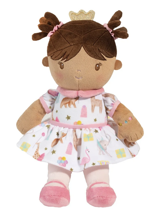 Douglas Toys Natalee Beige Birthday Party Soft Doll Plush Stuffed, 13 inch