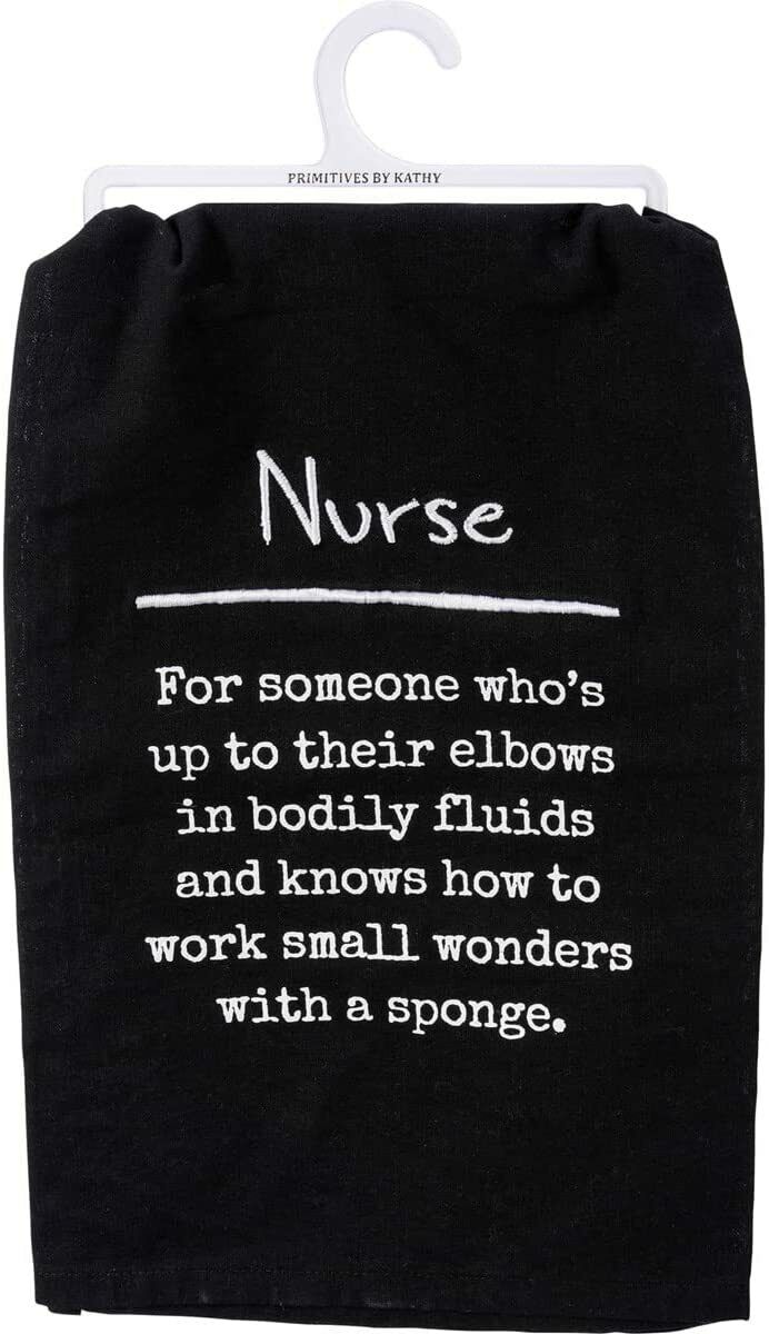 Primitives by Kathy Kitchen Embroidered Dish Towel - Definition: Nurse