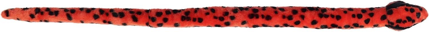 Aurora® Playful Red Viper Snake Red and Black Stuffed Animal, 50 in