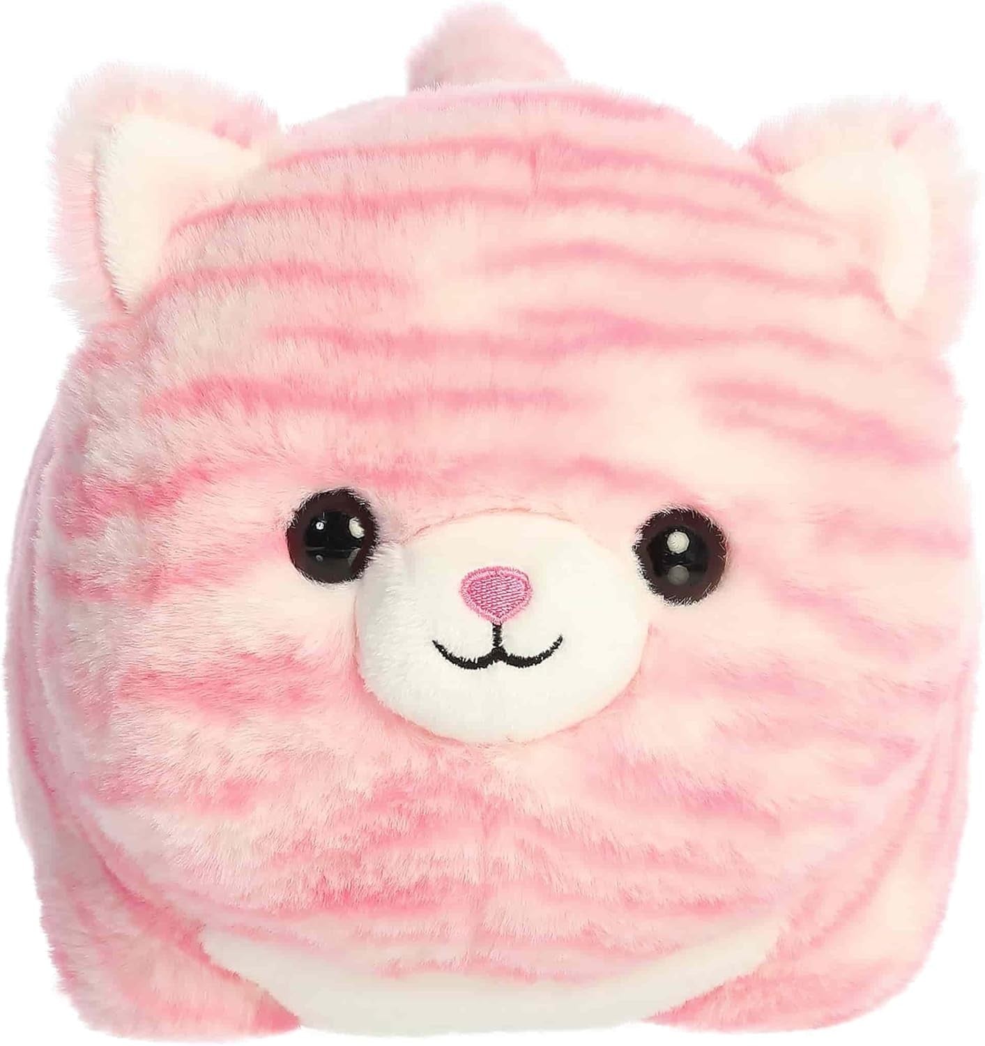 Aurora® Spudsters™ Taylor Pink Tabby ™ Plush Stuffed Animal Round Shape Toy, 10"