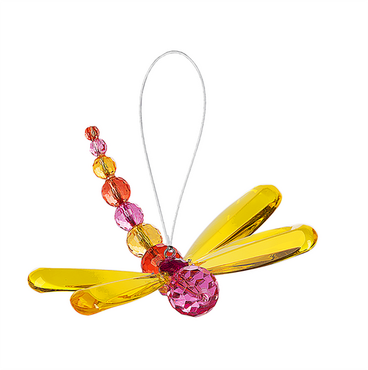Ganz Crystal Expressions Small Beaded Dragonfly Ornament/Sun-catcher (Gold)