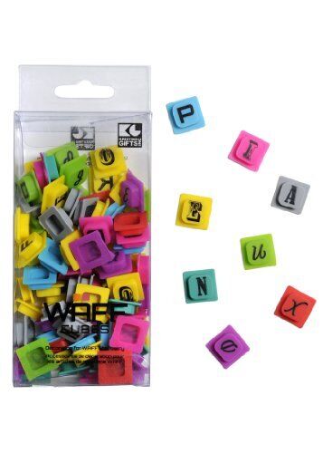 WAFF Soft Silicone Cubes Alphabet Cubes - 100 pieces, box not included