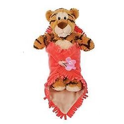 11" Tiger in Baby Blanket Plush Stuffed Animal Toy by Fiesta Toys