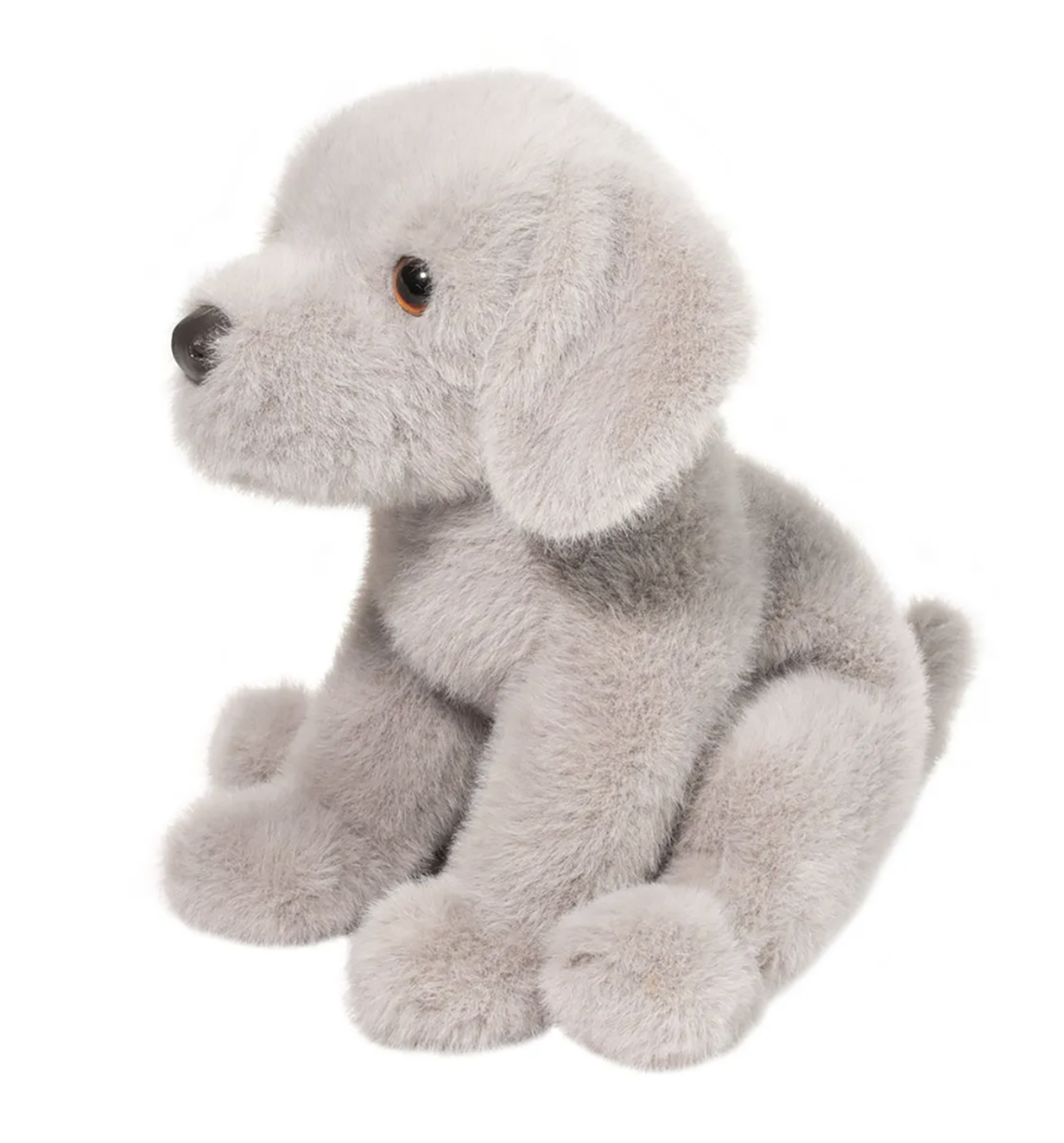 Douglas Toys Argento Silver Lab Plush Stuffed Animal Toy, 9" sitting