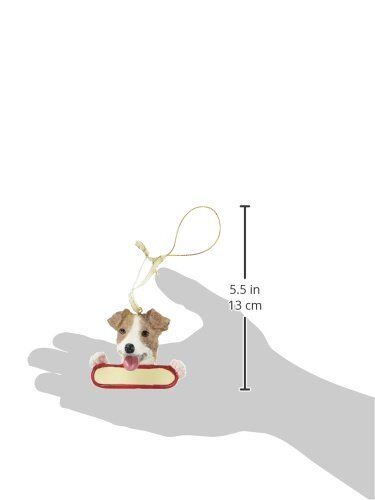 Jack Russell Terrier Dog Santa's Pal Christmas Ornament