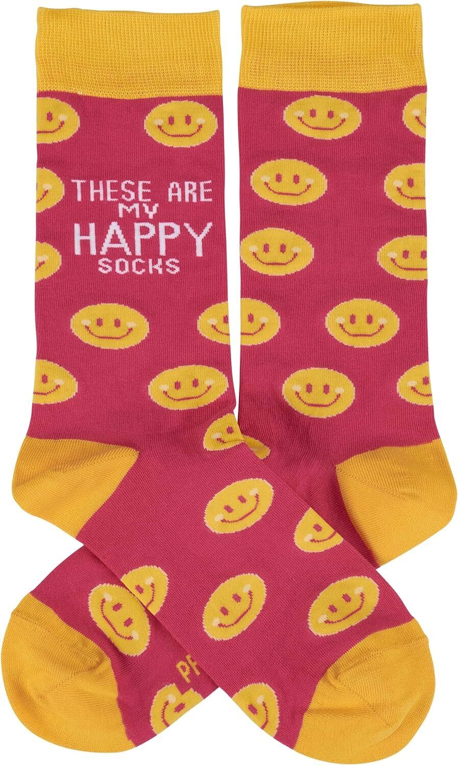 Primitives by Kathy - These Are My Happy Socks, One Size, Unisex