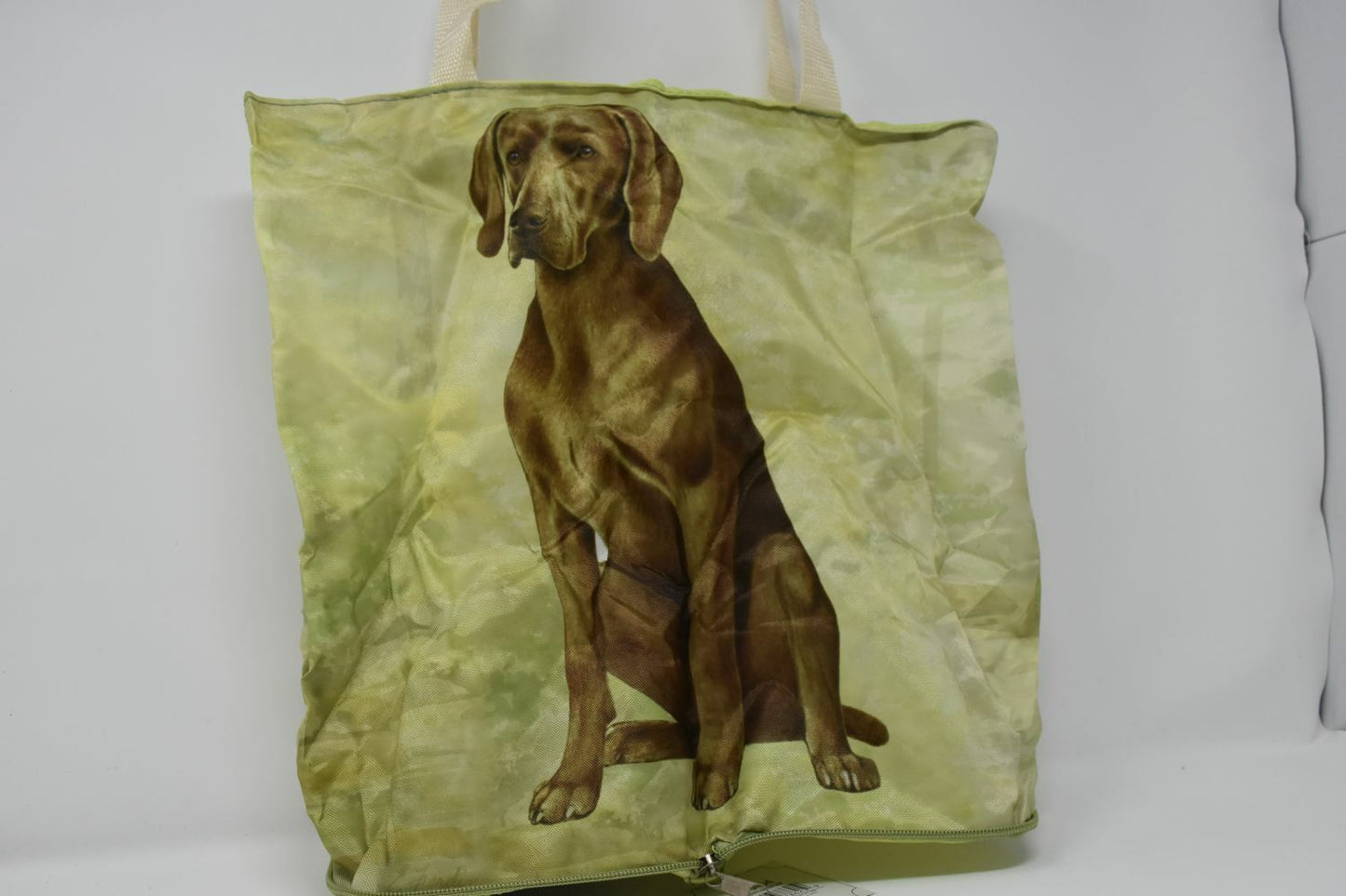 Weimaraner Foldable Tote Bag - Durable, Waterproof - Zipper Market Tote