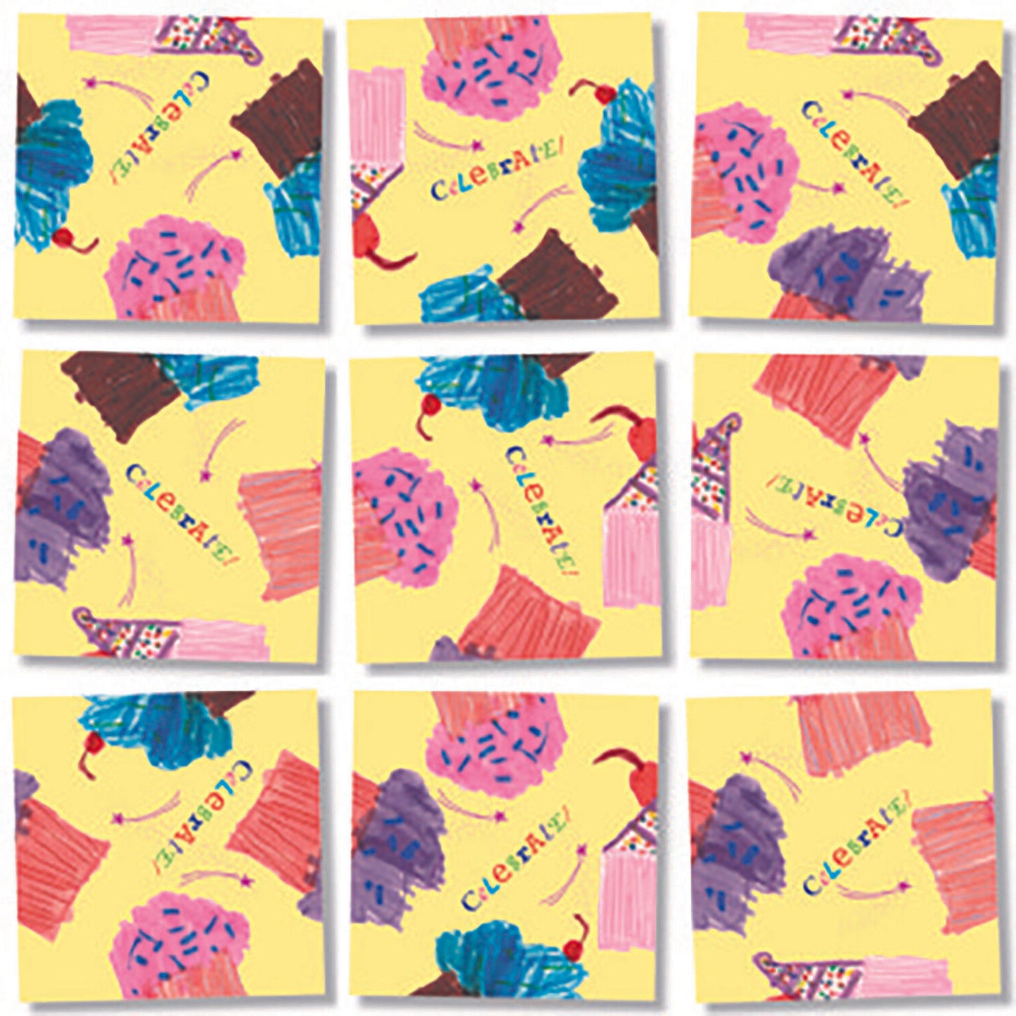 b. dazzle Scramble Squares Cupcakes Puzzle (9 Piece)