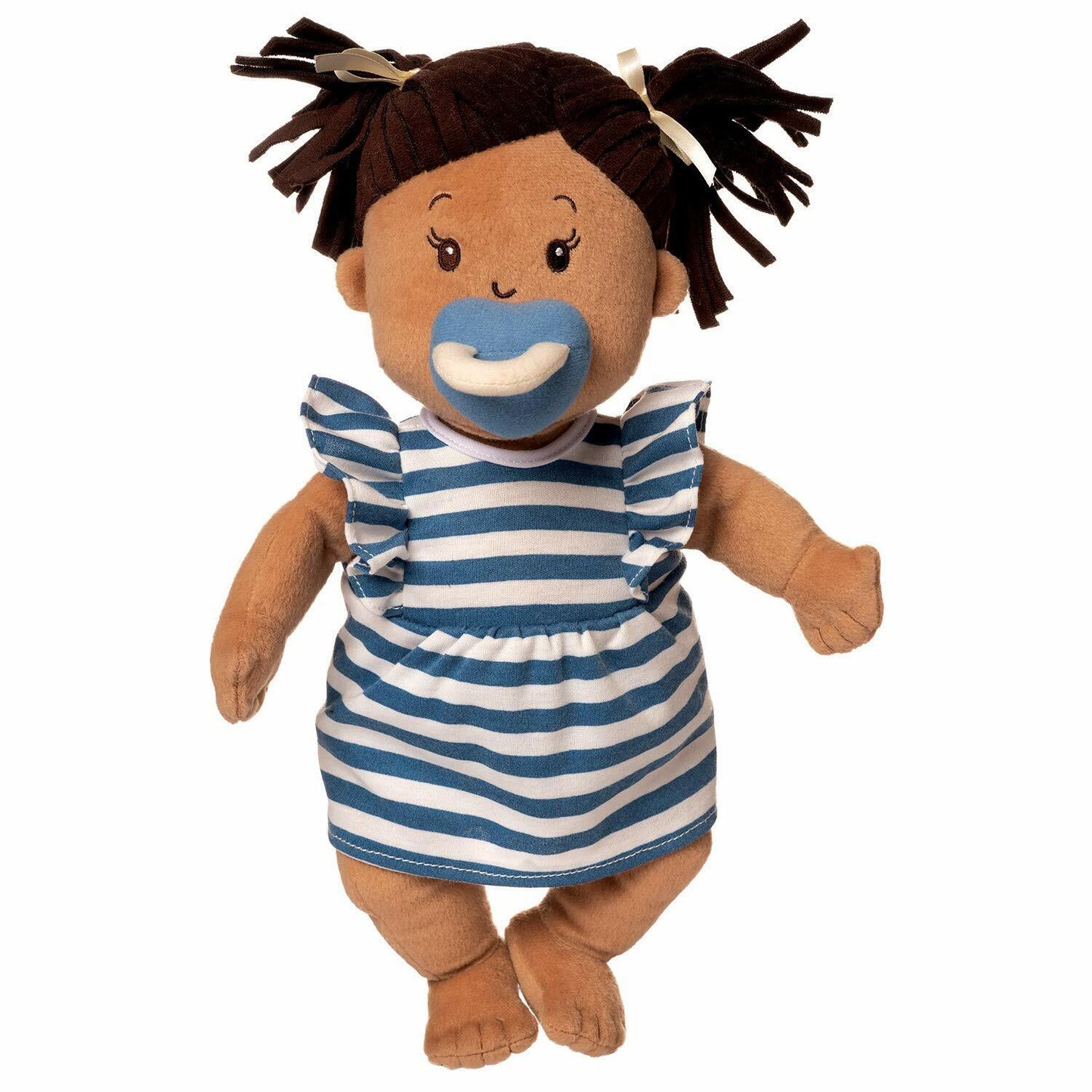 Manhattan Toy Baby Stella Ethnic Beige with Brown Hair 15" Soft First Baby Doll