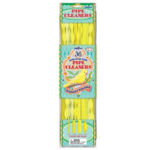eeBoo Canary Colors Yellow Pipe Cleaners