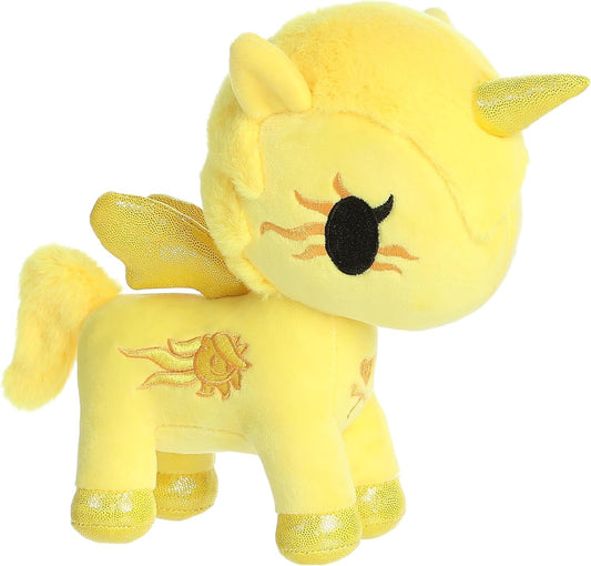 Aurora® ©Tokidoki Toki Mochi Sky Unicorno Solara Stuffed Animal Yellow, 7.5 in