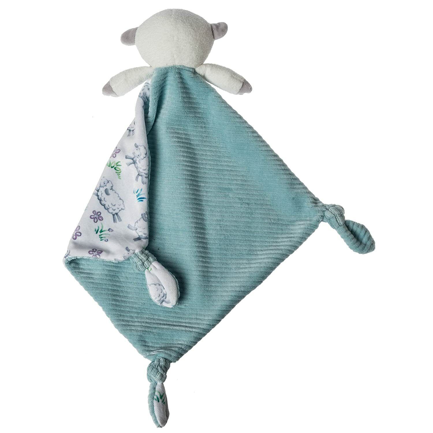 Mary Meyer Little Knottie Plush Toy, Lamb Blanket, 10" x 10"