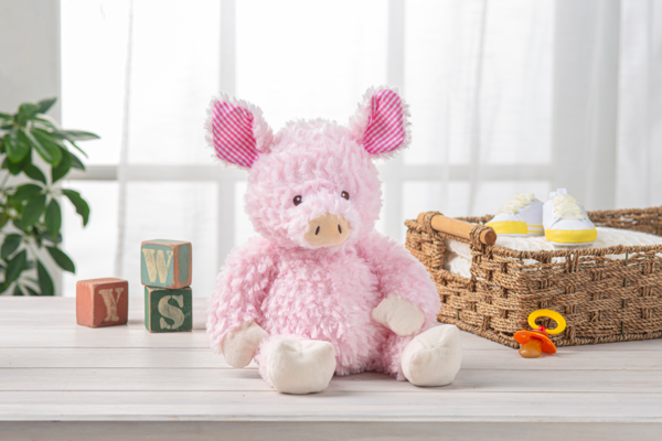 Ganz Happy Hill Farm - Pig with Chime Plush Stuffed Animal Toy, 14" tall