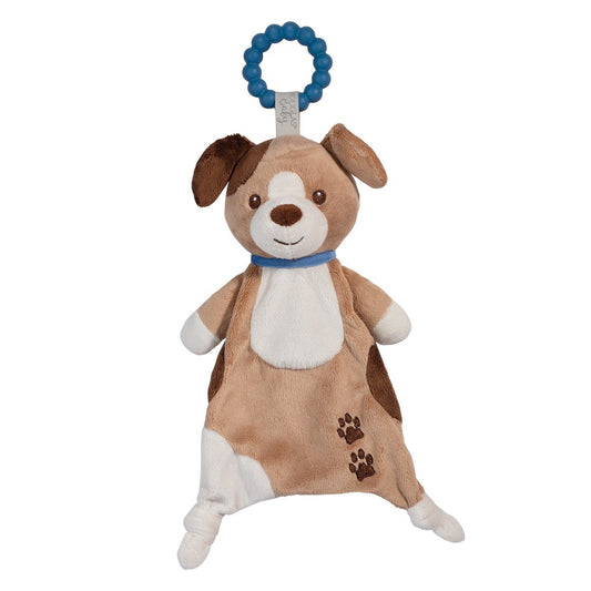 Douglas Zeke Puppy Teether Plush Stuffed Animal Toy, 10"