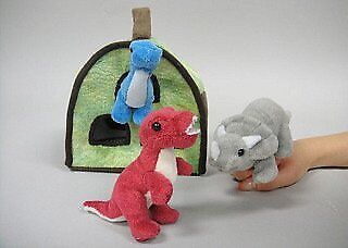 Dino Finger Puppet Play House 8" by Unipak