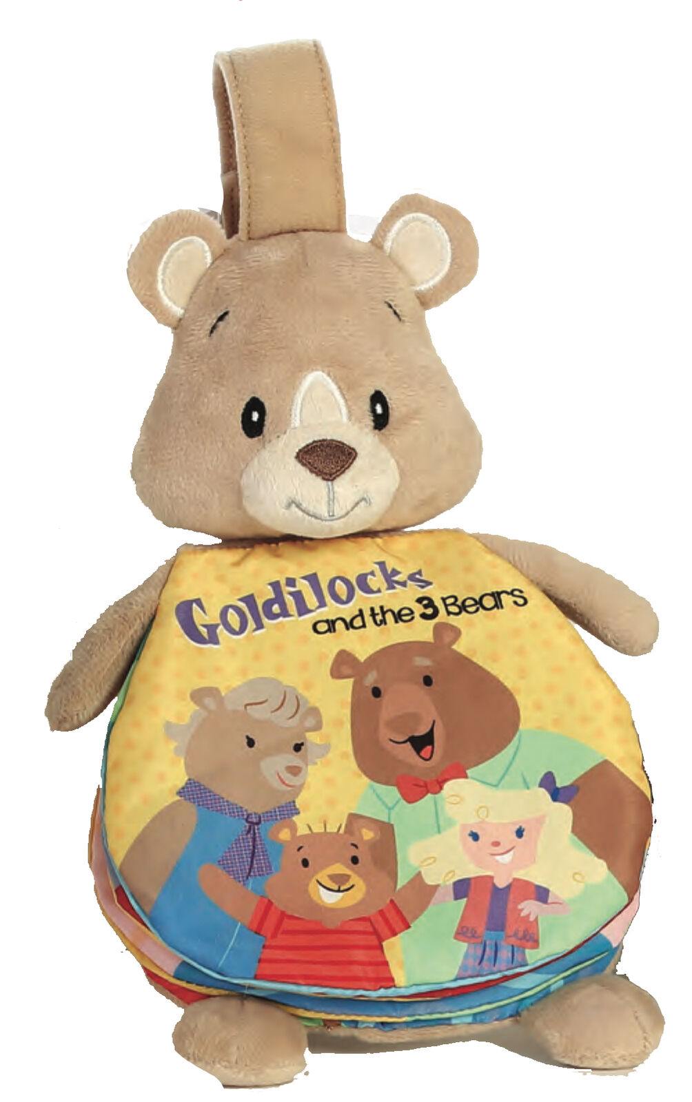 Aurora Baby Goldilocks and Three Bears 9" Story Pals Soft Book with Hanger