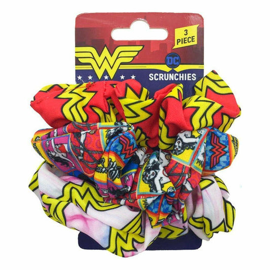 Spoontiques Wonder Woman Hair Scrunchies (3-Pack)