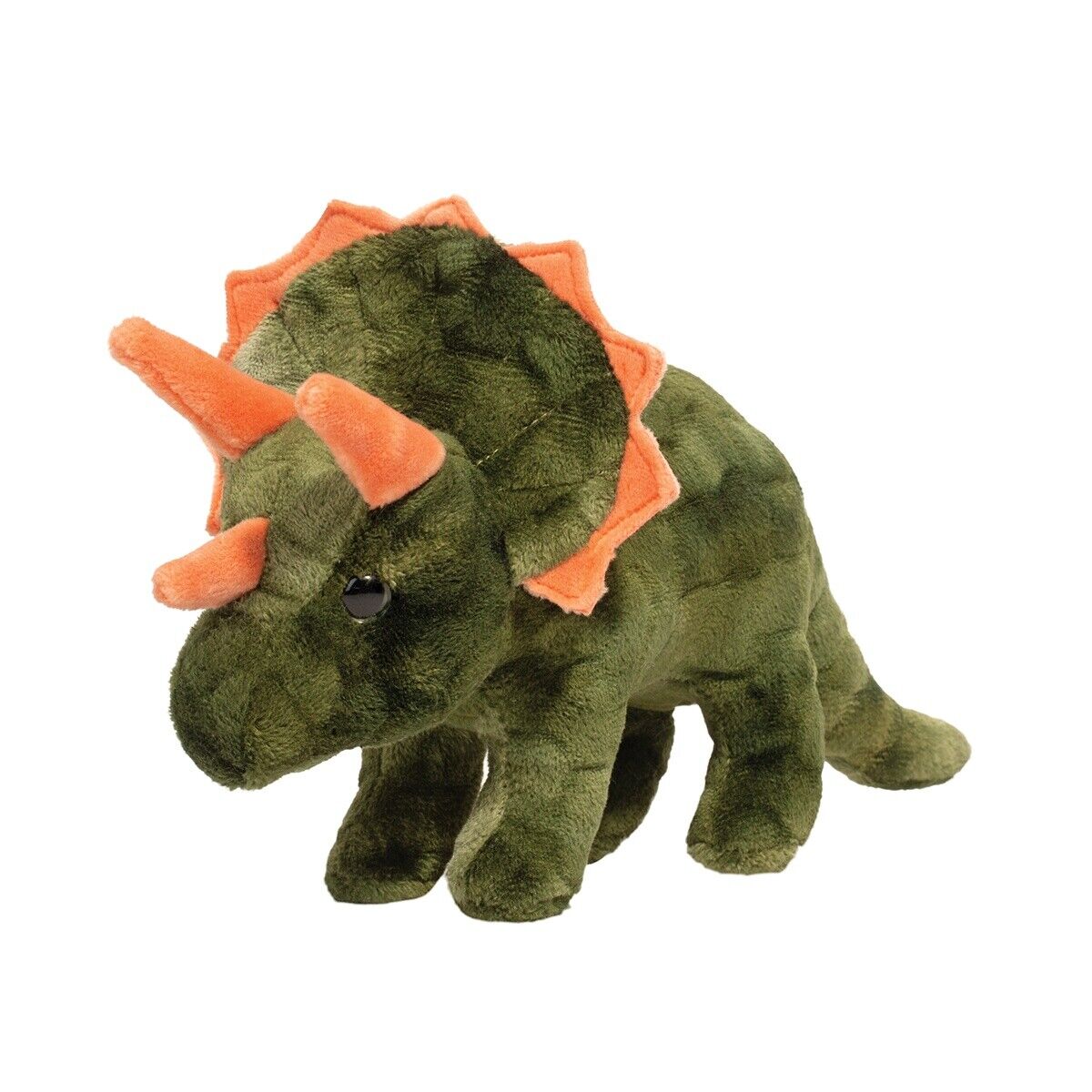 Douglas Tops Triceratops Mini Dino Plush Stuffed Animal, 9" long