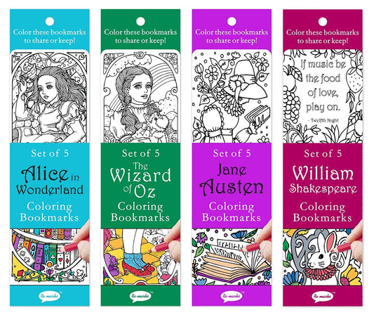 Re-marks Colormarks 4 Pack Alice in W, Wizard of Oz, Shakespeare and Jane Austen
