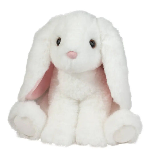 Douglas Maddie Soft White Bunny Softie Plush Stuffed Animal, 8"