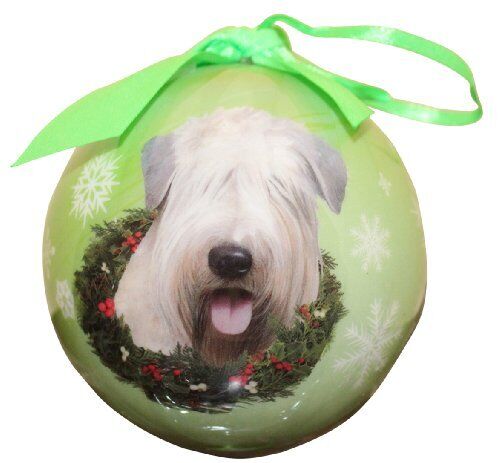 Wheaten Terrier Christmas Ornament Shatter Proof Ball Easy To Personalize