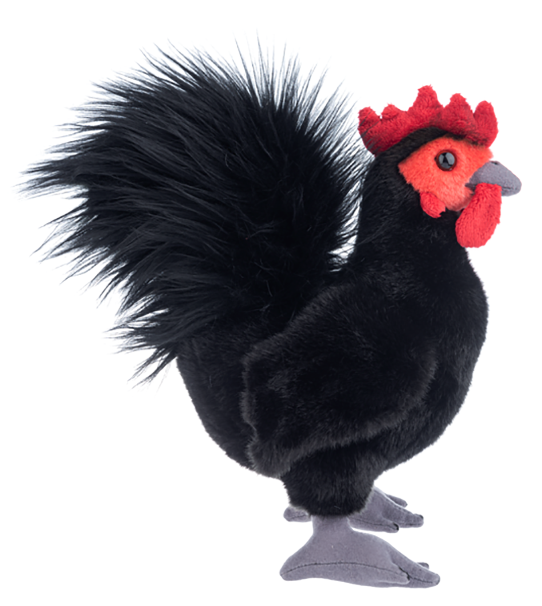 Heritage Black Jersey Chicken 12 inch - Stuffed Animal  Plush Toy by Ganz
