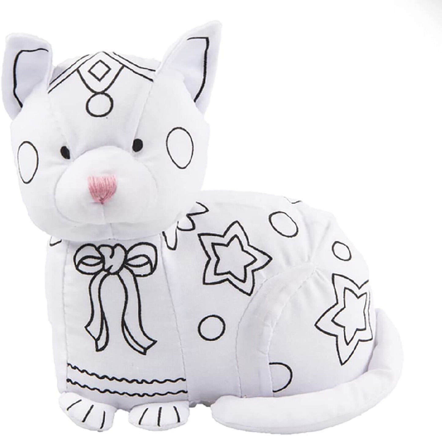 Ganz Cat Plush Mini Coloring Kit (7 Piece), Cat with 6 Markers