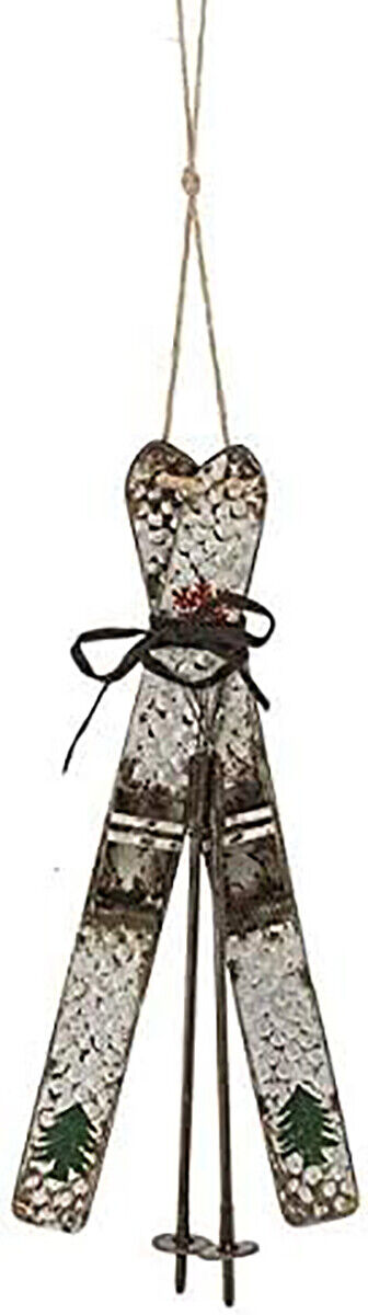 Ganz Metal Ski Ornament by MIDWEST-CBK, 9-inches