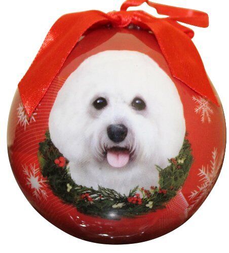 Bichon Frise Christmas Ornament Shatter Proof Ball Easy To Personalize