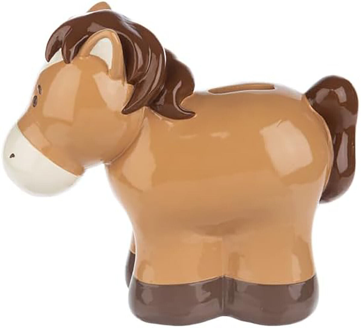 Ganz Horse Money Bank, 7-inch Length, Brown, BG4663