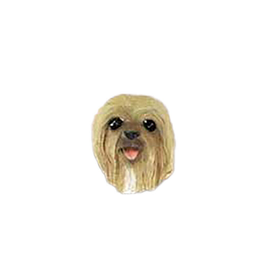 Conversation Concepts Lhasa Apso Blonde Earrings Post