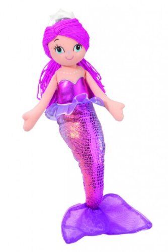 Douglas Toys Ondine Pink Mermaid Plush Stuffed Toy, 14" plus Tail