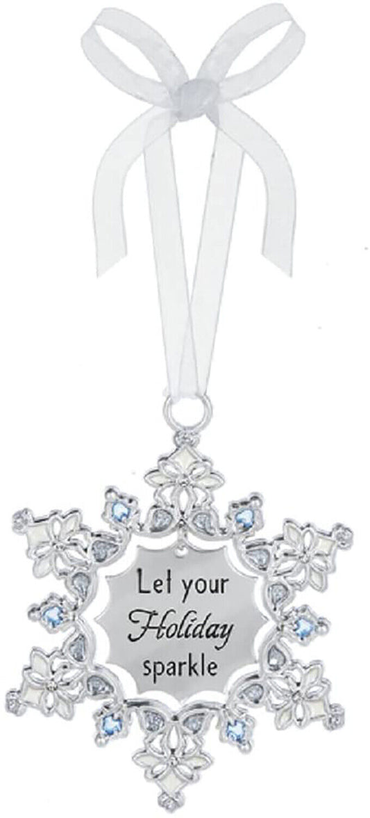 Ganz Let Your Holiday Sparkle Zinc Decorative Hanging Ornament