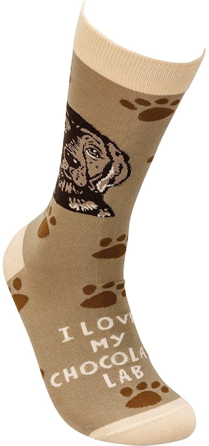Primitives by Kathy 113733 - I Love My Chocolate Lab Socks