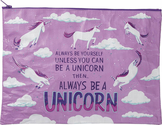 Primitives By Kathy Be A Unicorn Zipper Folder Jumbo Pouch, 14.25" x 10"