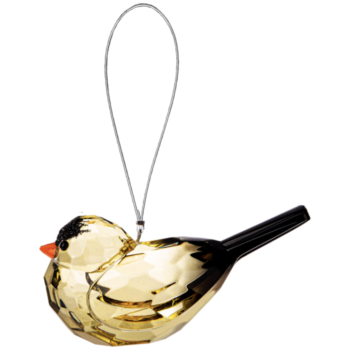 Ganz Crystal Expressions Acrylic Gold Finch Bird Ornament, 3 1/4 inches