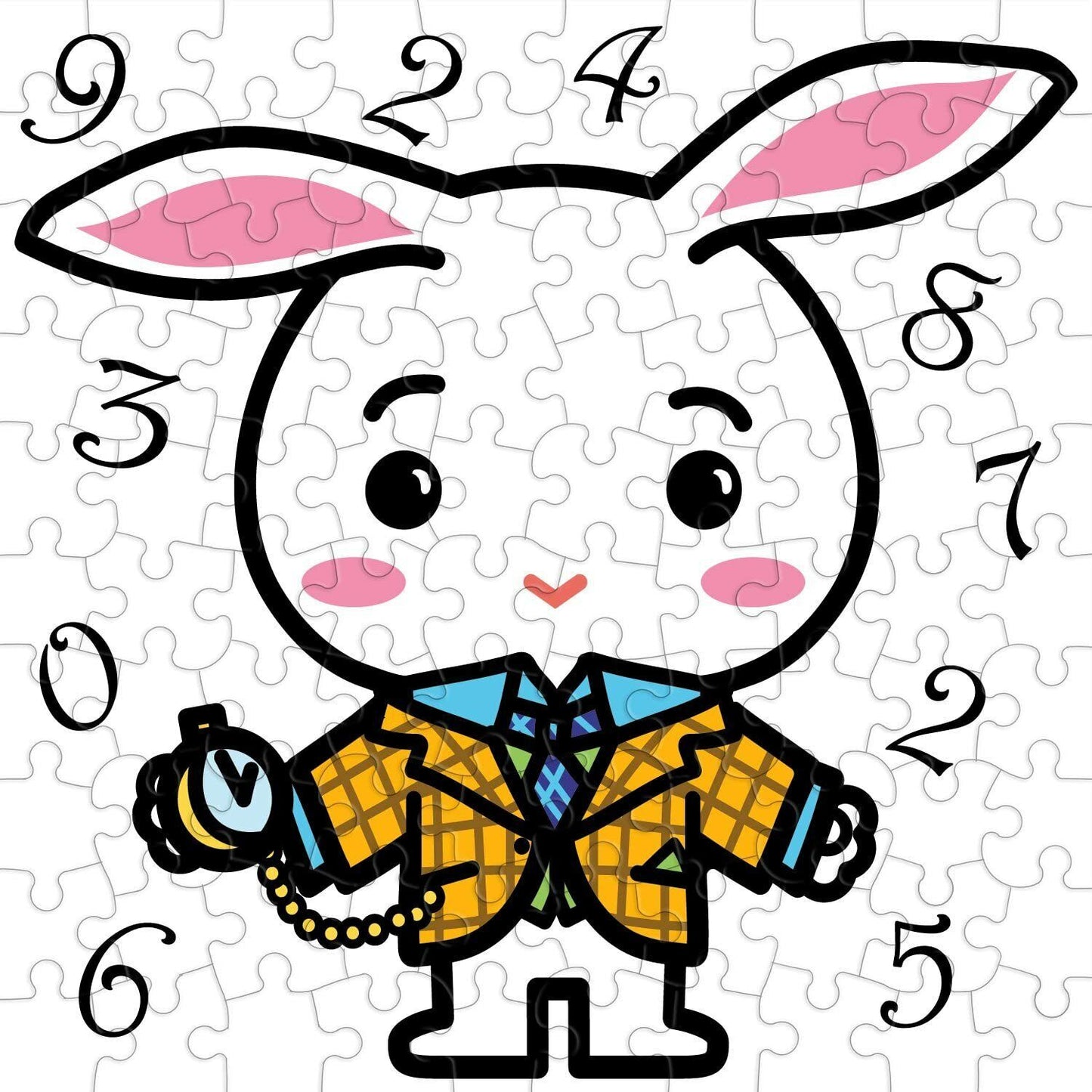 Re-marks Alice in Wonderland100 Large Piece Puzzle Cube - White Rabbit